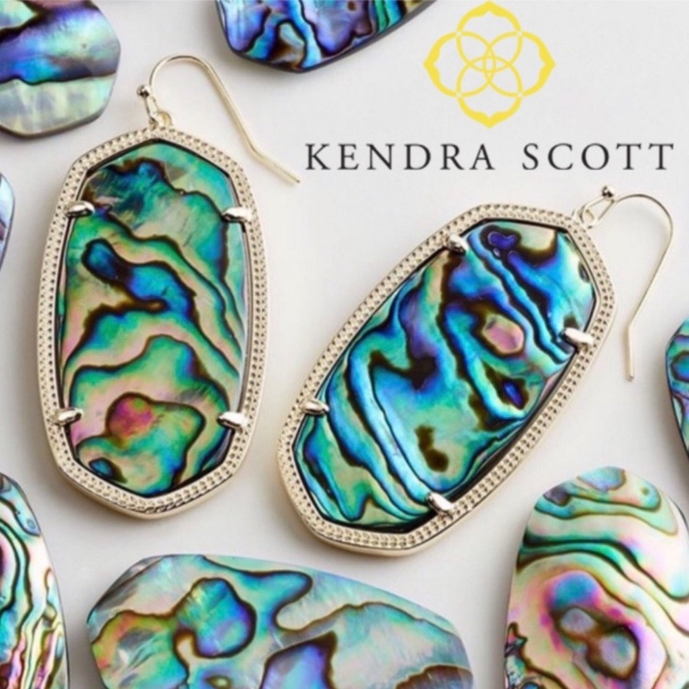 🔹LAST PAIR🔹KENDRA SCOTT Abalone Drop Earrings - Picture 2 of 8